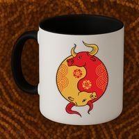 Ying Yang Ox Coffee Mug thumb 2