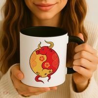 Ying Yang Ox Coffee Mug thumb 3