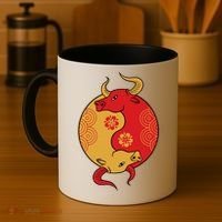 Ying Yang Ox Coffee Mug thumb 4