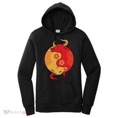Ying Yang Ox Women's Hoodie