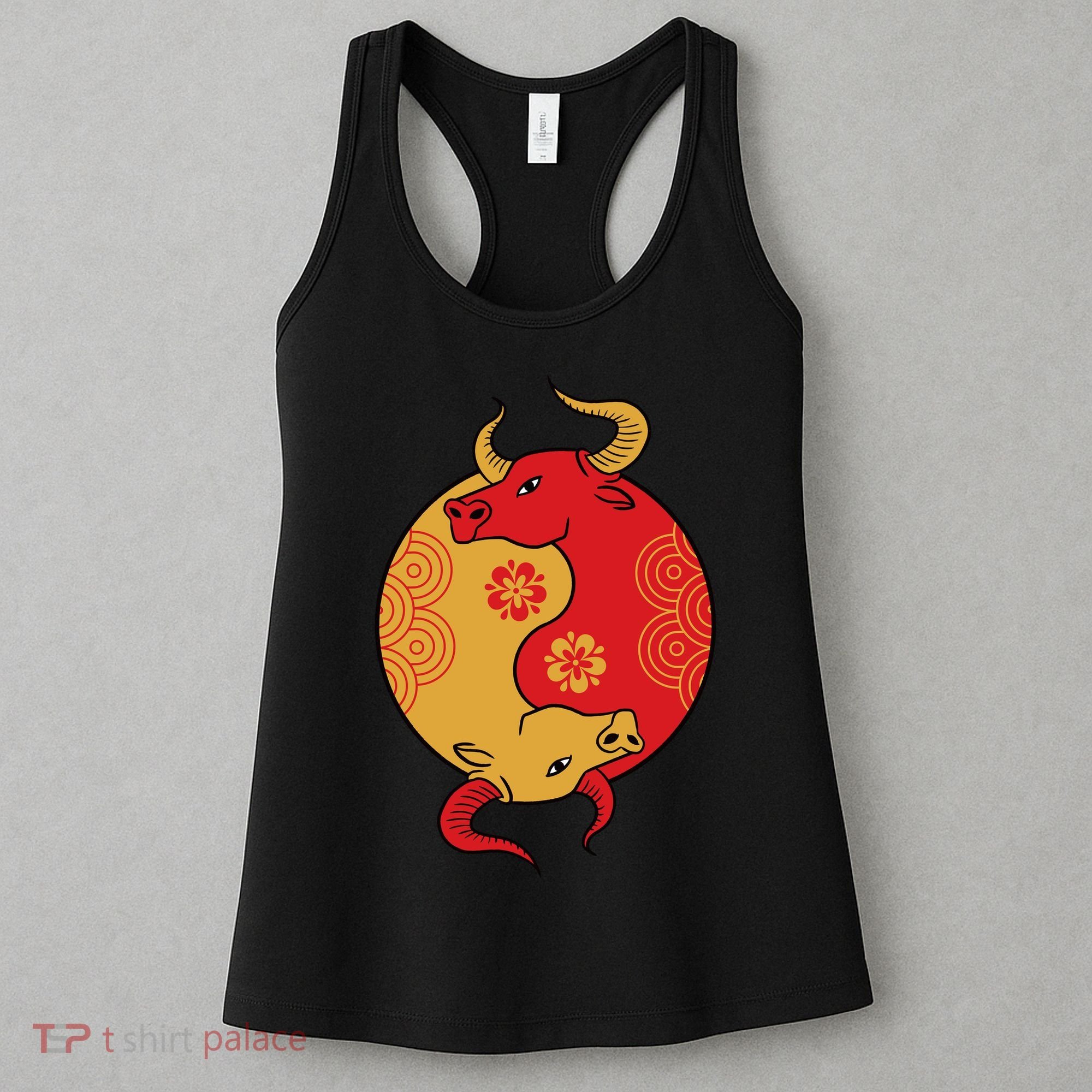Ying Yang Ox Women's Tank Top