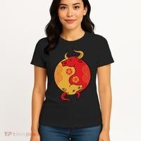 Ying Yang Ox Women's T-Shirt thumb 4