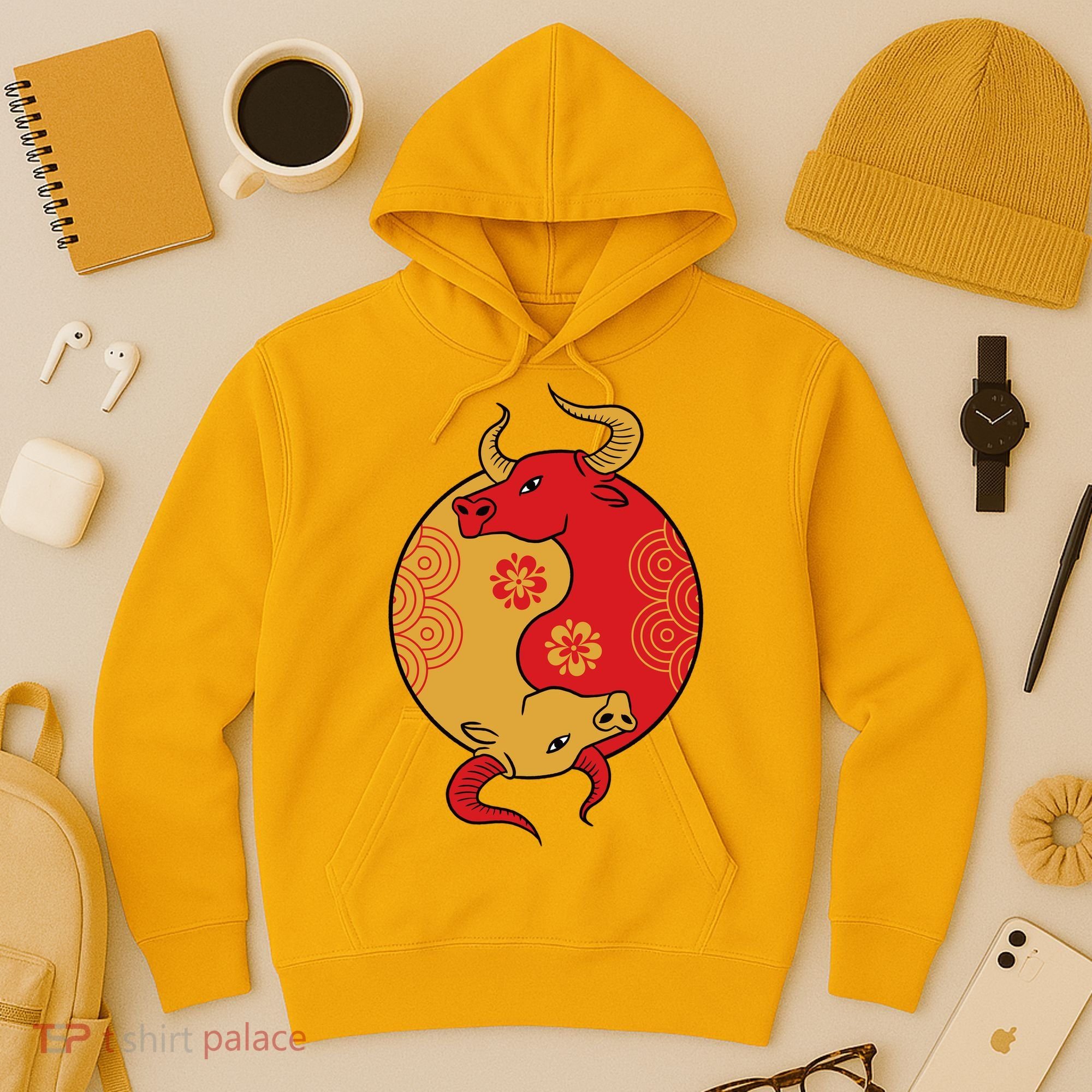 Ying Yang Ox Hoodie