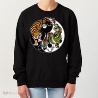 Ying Yang Tiger Dragon Women's Sweatshirt thumb 0