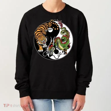 Ying Yang Tiger Dragon Women's Sweatshirt