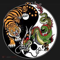 Ying Yang Tiger Dragon Backpack thumb 2