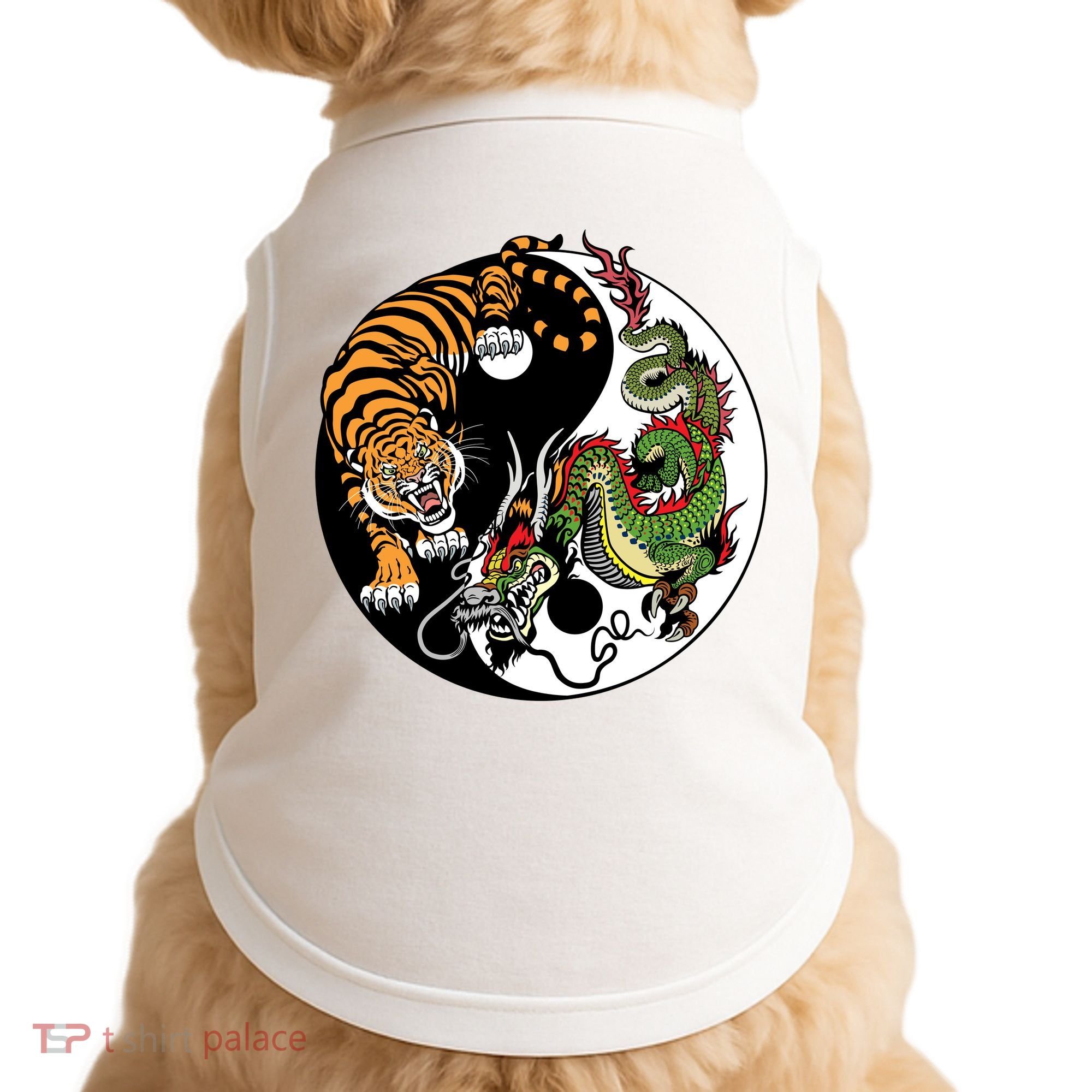 Ying Yang Tiger Dragon Doggie Tank