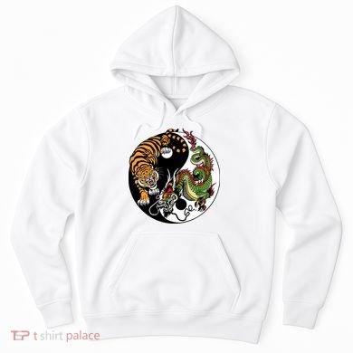 Ying Yang Tiger Dragon Hoodie