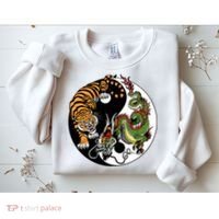 Ying Yang Tiger Dragon Sweatshirt thumb 2