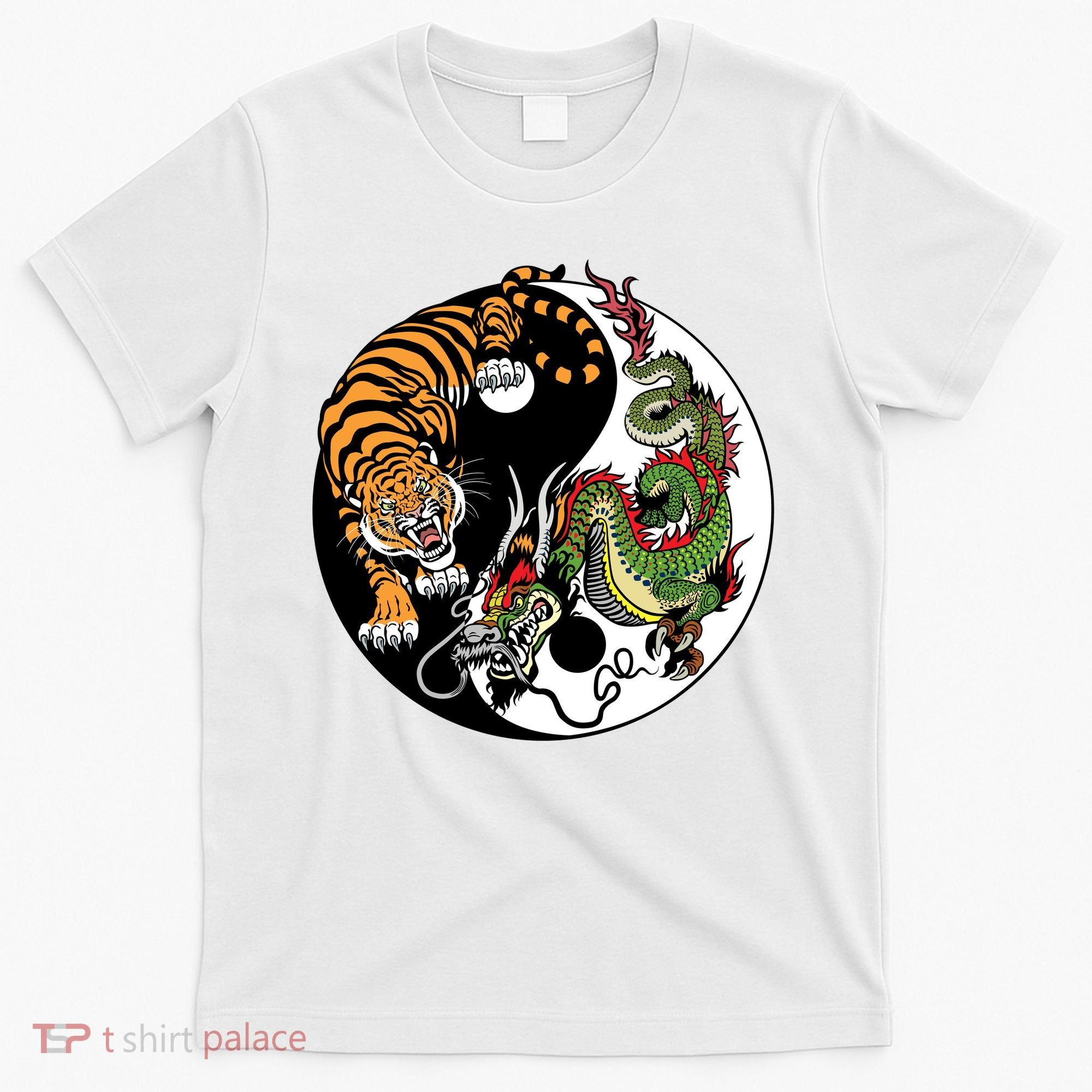 Ying Yang Tiger Dragon T-Shirt