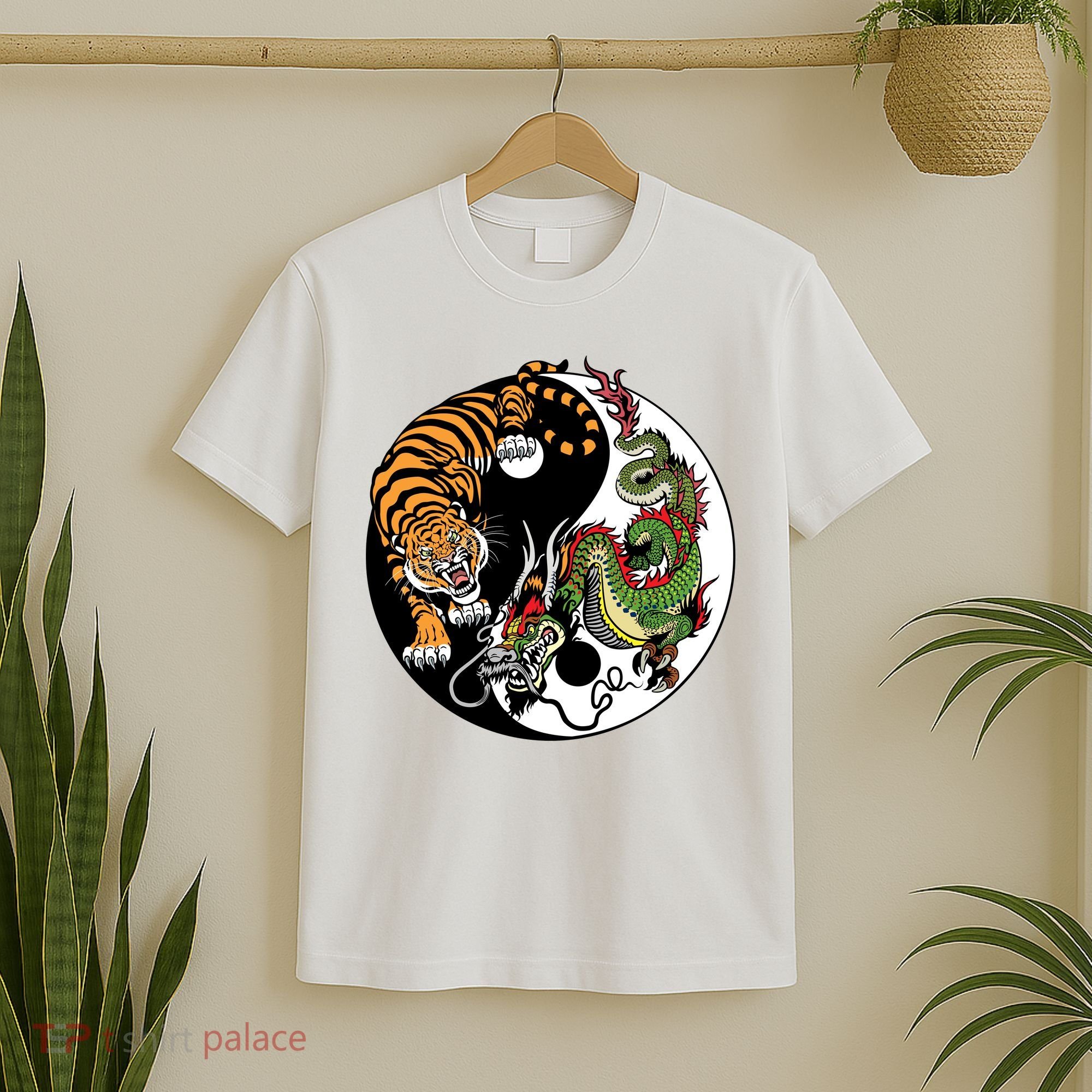 Ying Yang Tiger Dragon T-Shirt