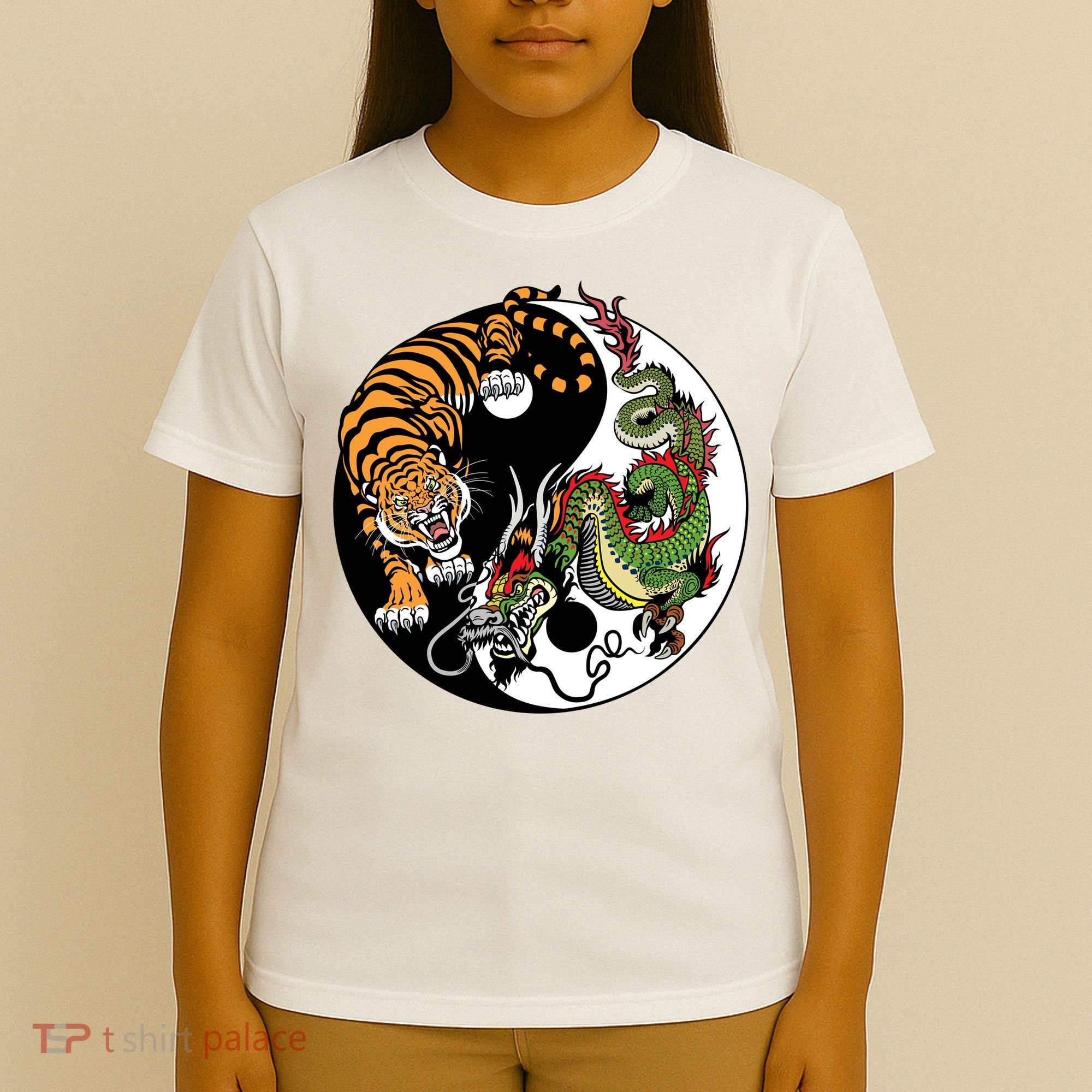 Ying Yang Tiger Dragon T-Shirt