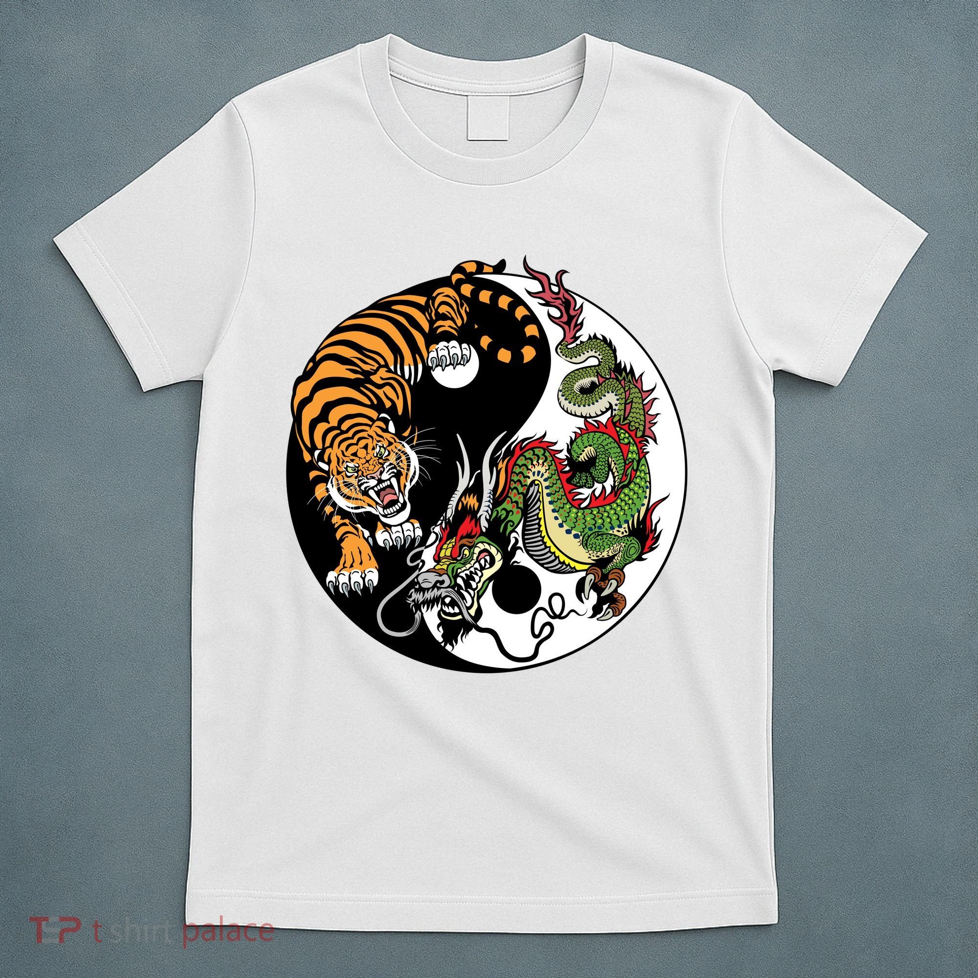 Ying Yang Tiger Dragon T-Shirt