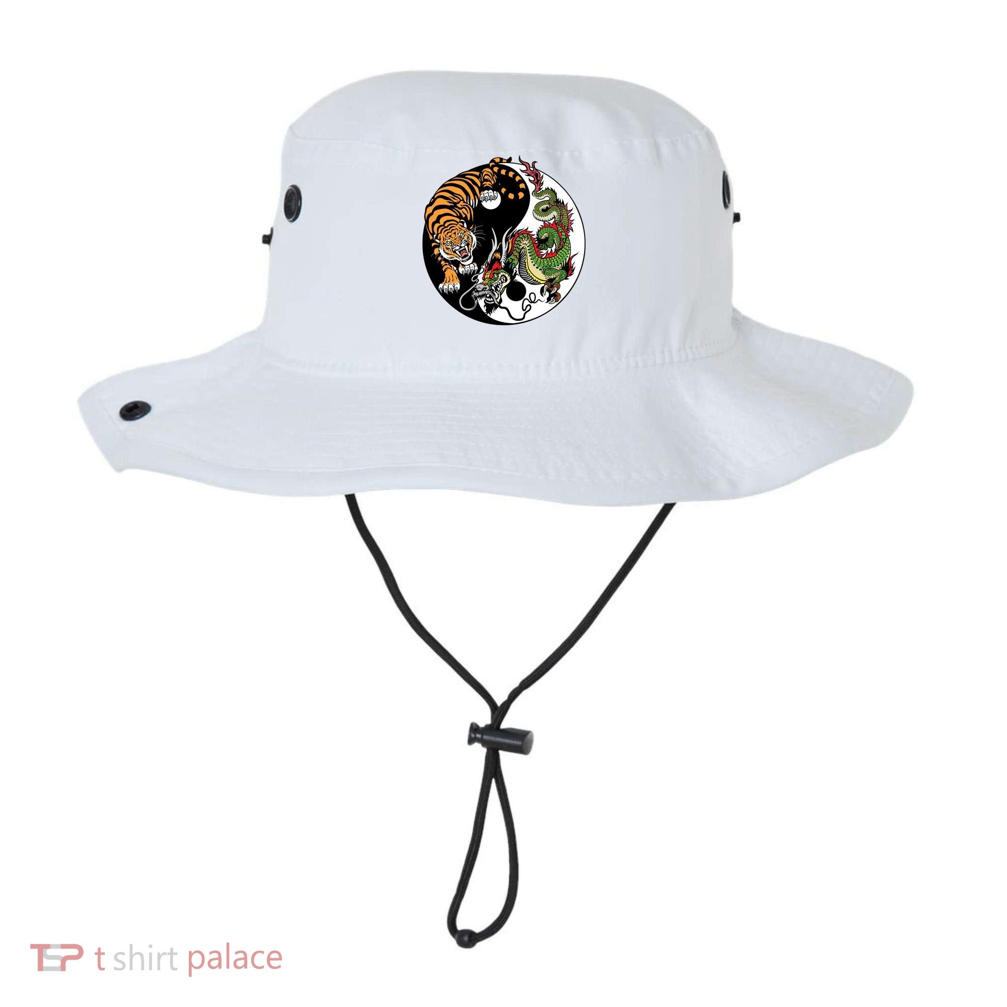 Ying Yang Tiger Dragon Bucket Hat