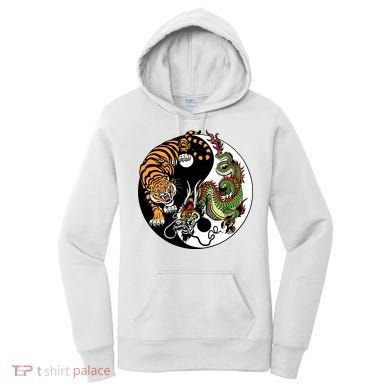 Ying Yang Tiger Dragon Women's Hoodie