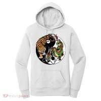 Ying Yang Tiger Dragon Women's Hoodie thumb 0