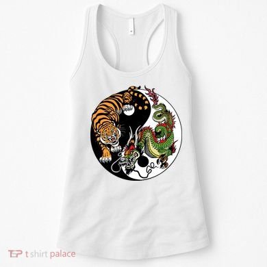 Ying Yang Tiger Dragon Women's Tank Top