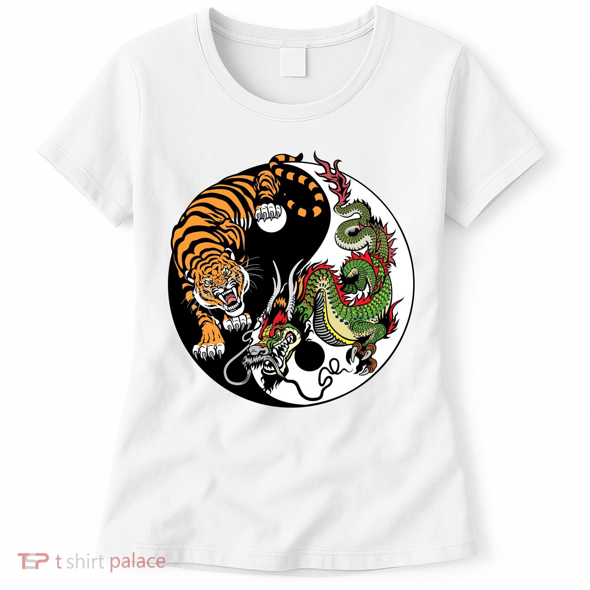 Ying Yang Tiger Dragon Women's T-Shirt