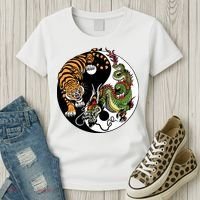 Ying Yang Tiger Dragon Women's T-Shirt thumb 3