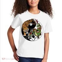 Ying Yang Tiger Dragon Kids T-Shirt thumb 2