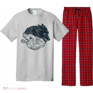 Ying Yang Wolves Pajama Set