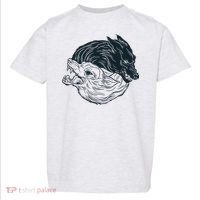 Ying Yang Wolves Toddler T-Shirt thumb 0