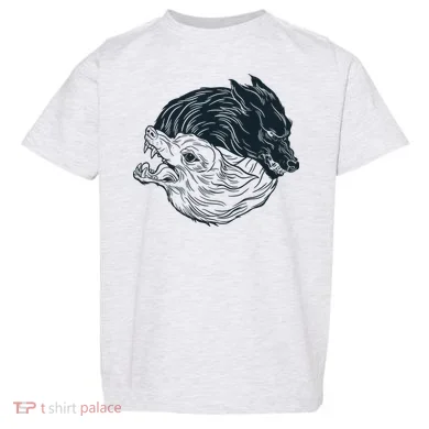 Ying Yang Wolves Toddler T-Shirt