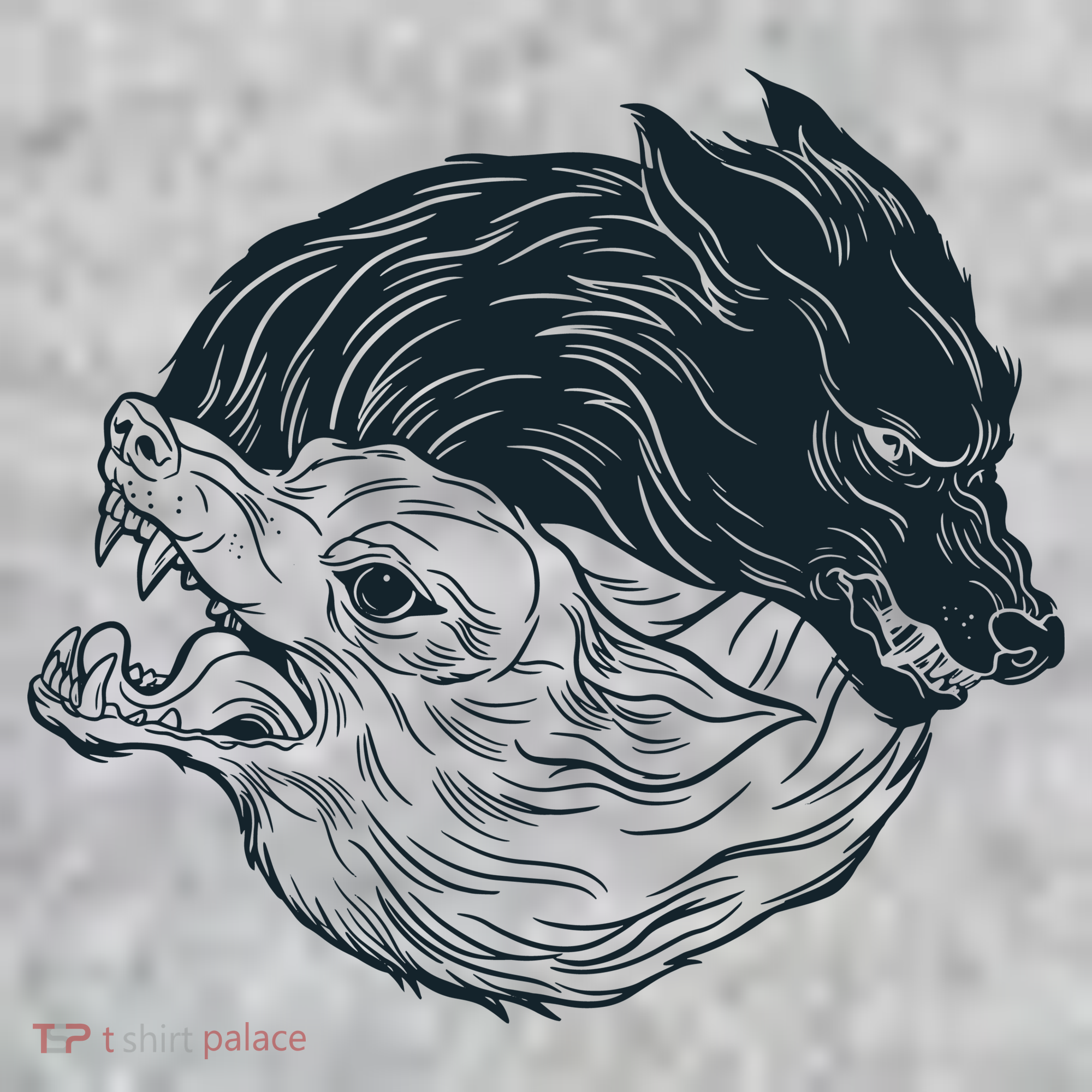 Ying Yang Wolves Toddler T-Shirt