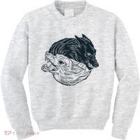 Ying Yang Wolves Kids Sweatshirt thumb 0