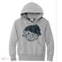Ying Yang Wolves Kids Hoodie thumb 0