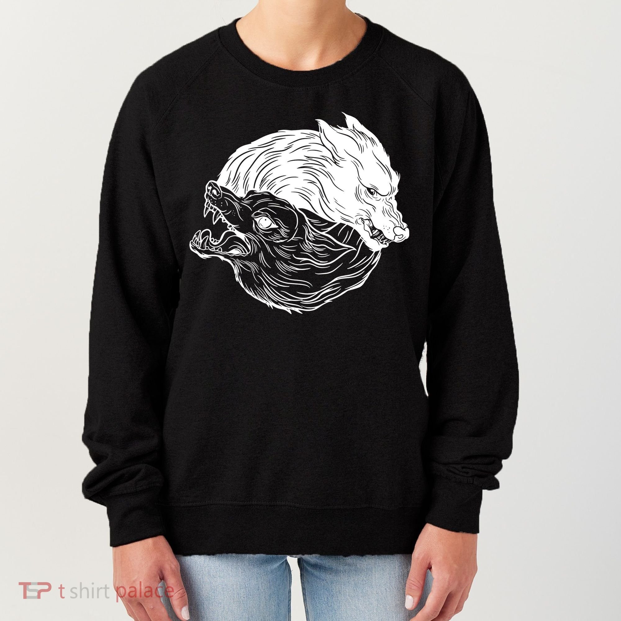 Ying Yang Wolves Women's Sweatshirt