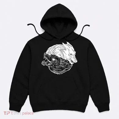 Ying Yang Wolves Hoodie