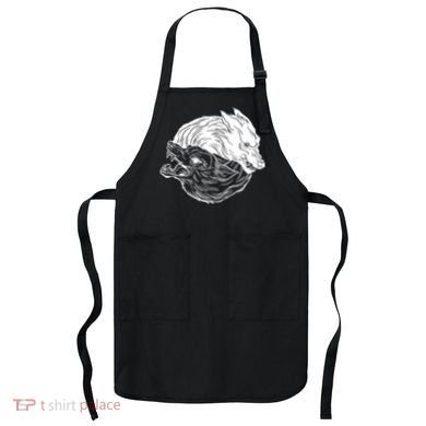 Ying Yang Wolves Apron