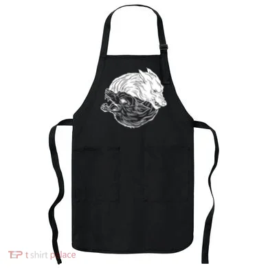 Ying Yang Wolves Apron