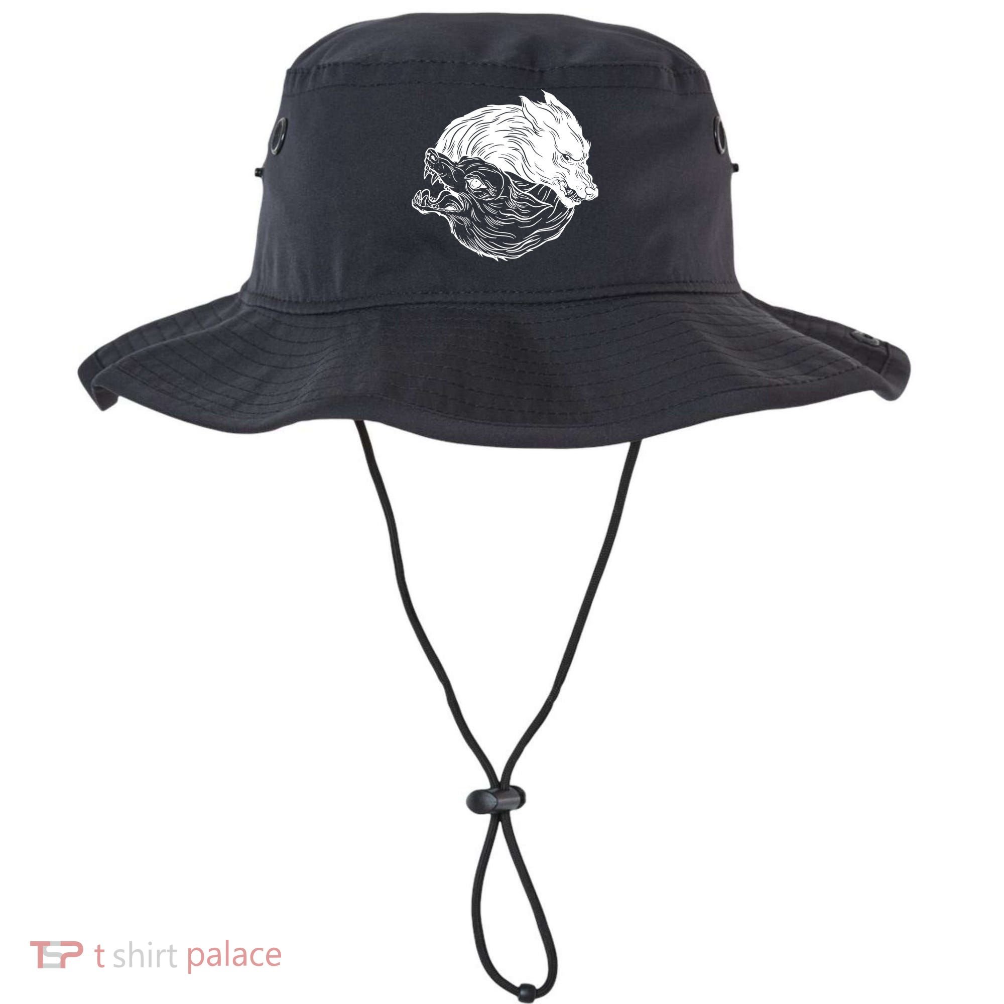 Ying Yang Wolves Bucket Hat