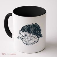 Ying Yang Wolves Coffee Mug thumb 0
