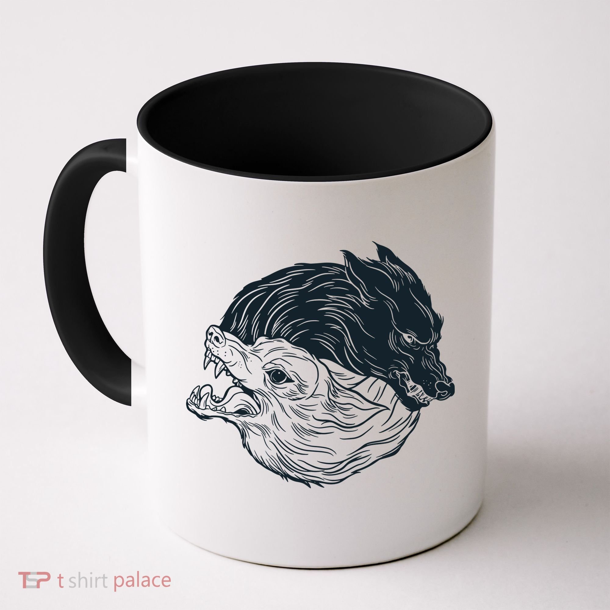 Ying Yang Wolves Coffee Mug