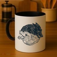 Ying Yang Wolves Coffee Mug thumb 4