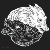 Ying Yang Wolves Beanie thumb 2
