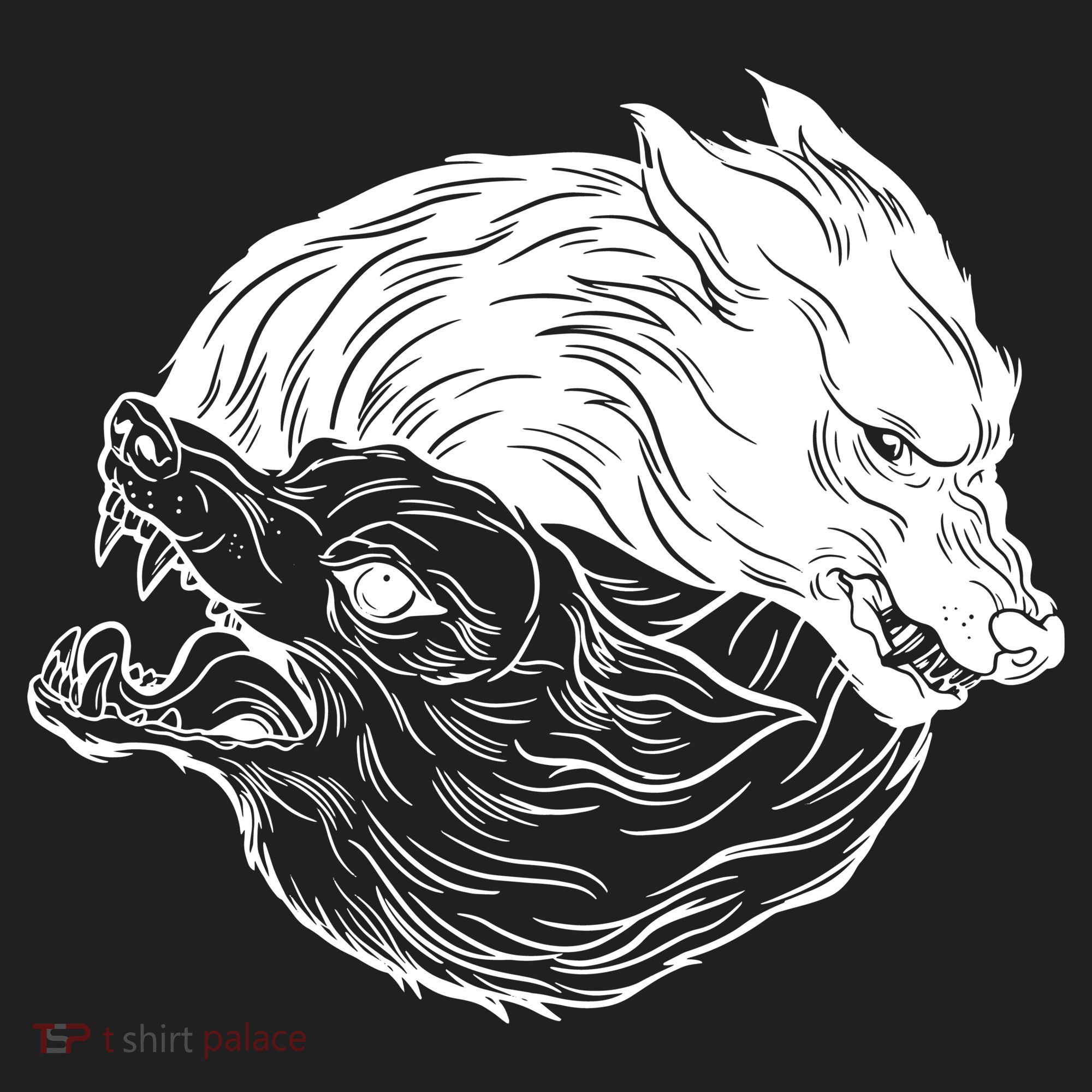Ying Yang Wolves Tumbler