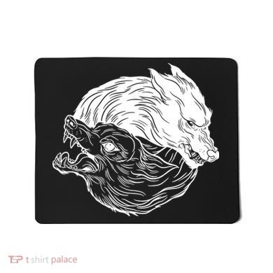 Ying Yang Wolves Mousepad