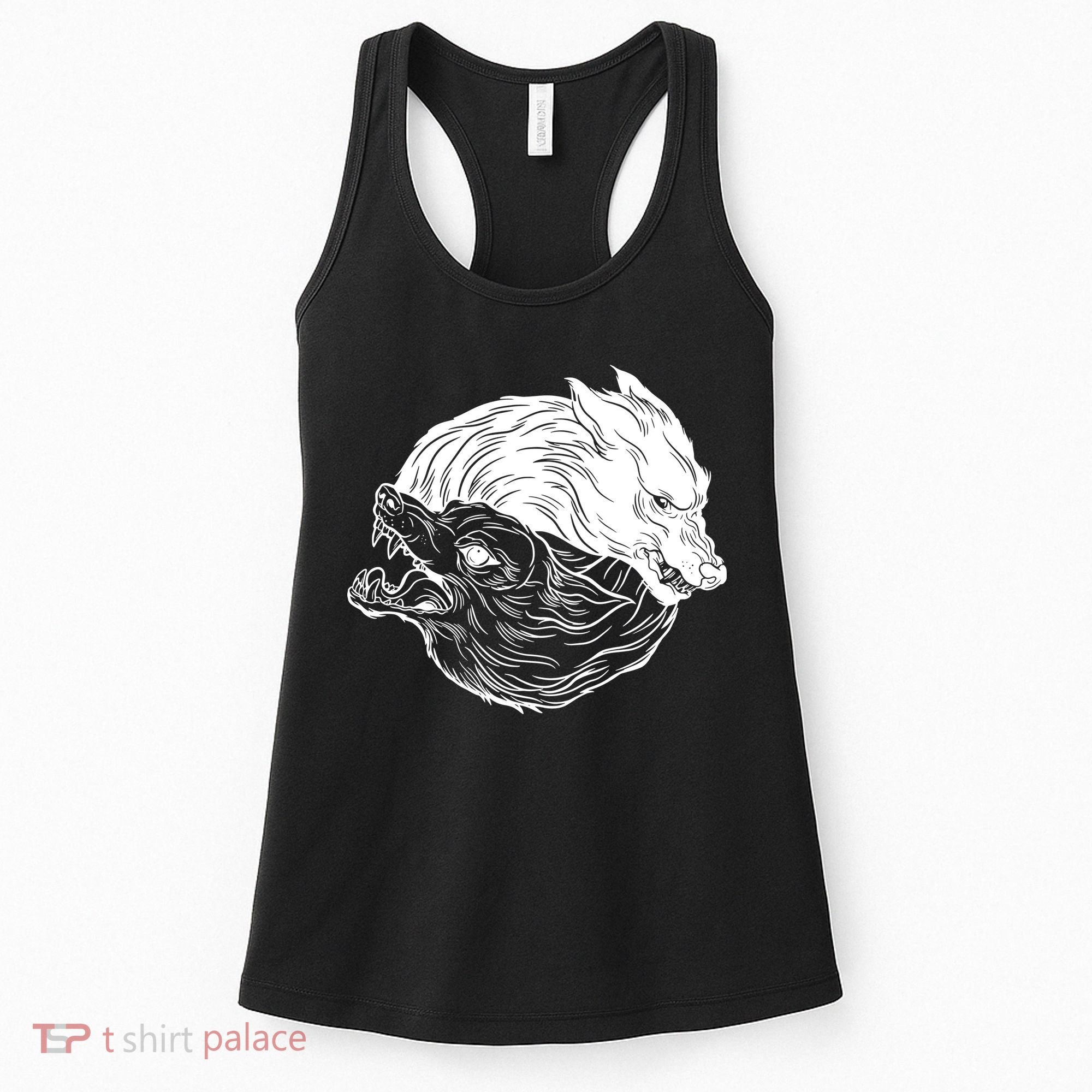 Ying Yang Wolves Women's Tank Top