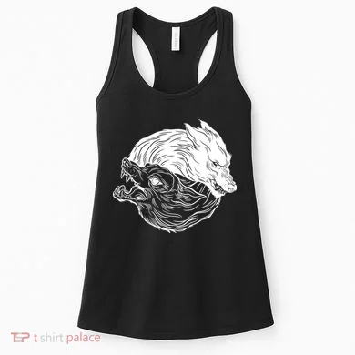 Ying Yang Wolves Women's Tank Top