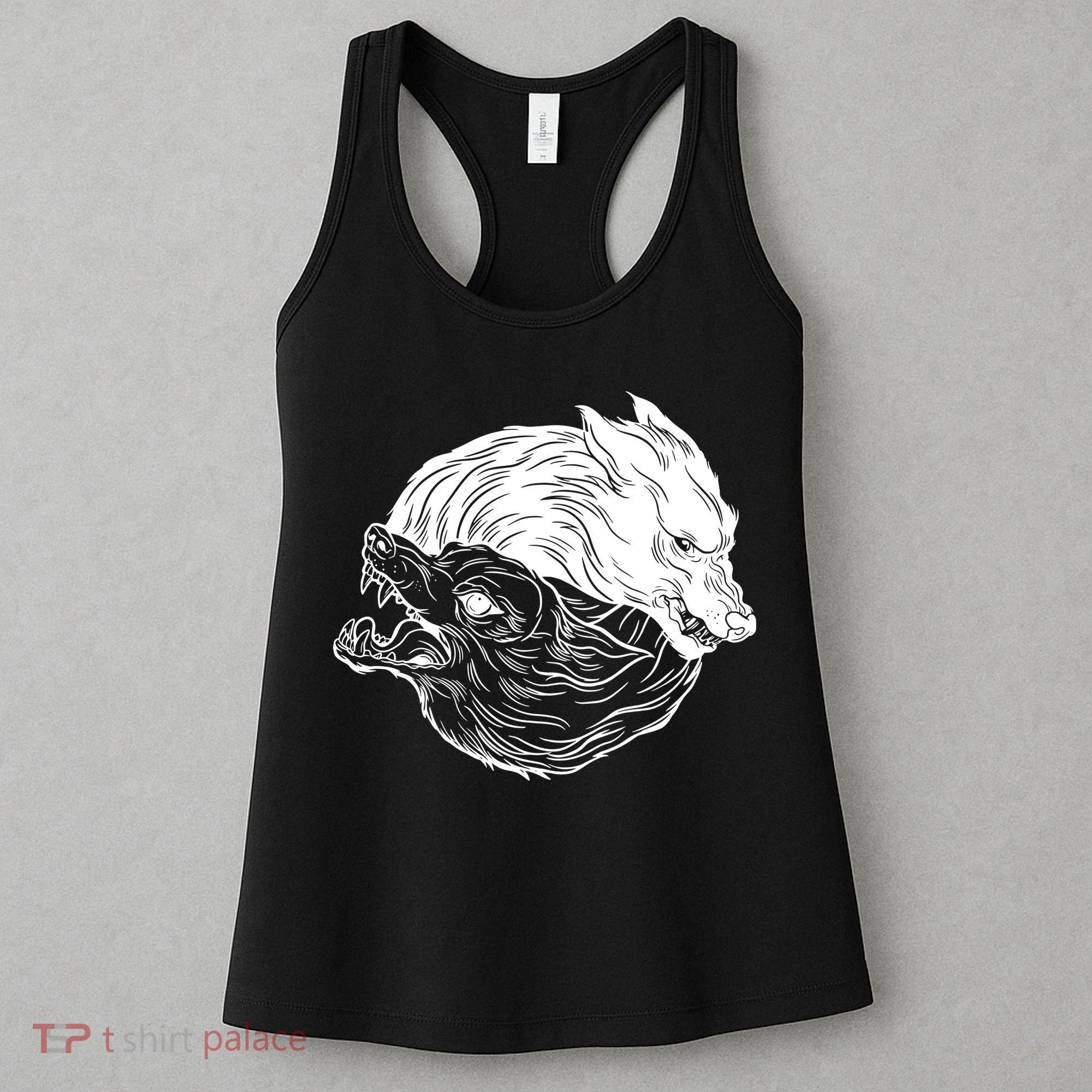 Ying Yang Wolves Women's Tank Top