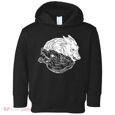 Ying Yang Wolves Toddler Hoodie