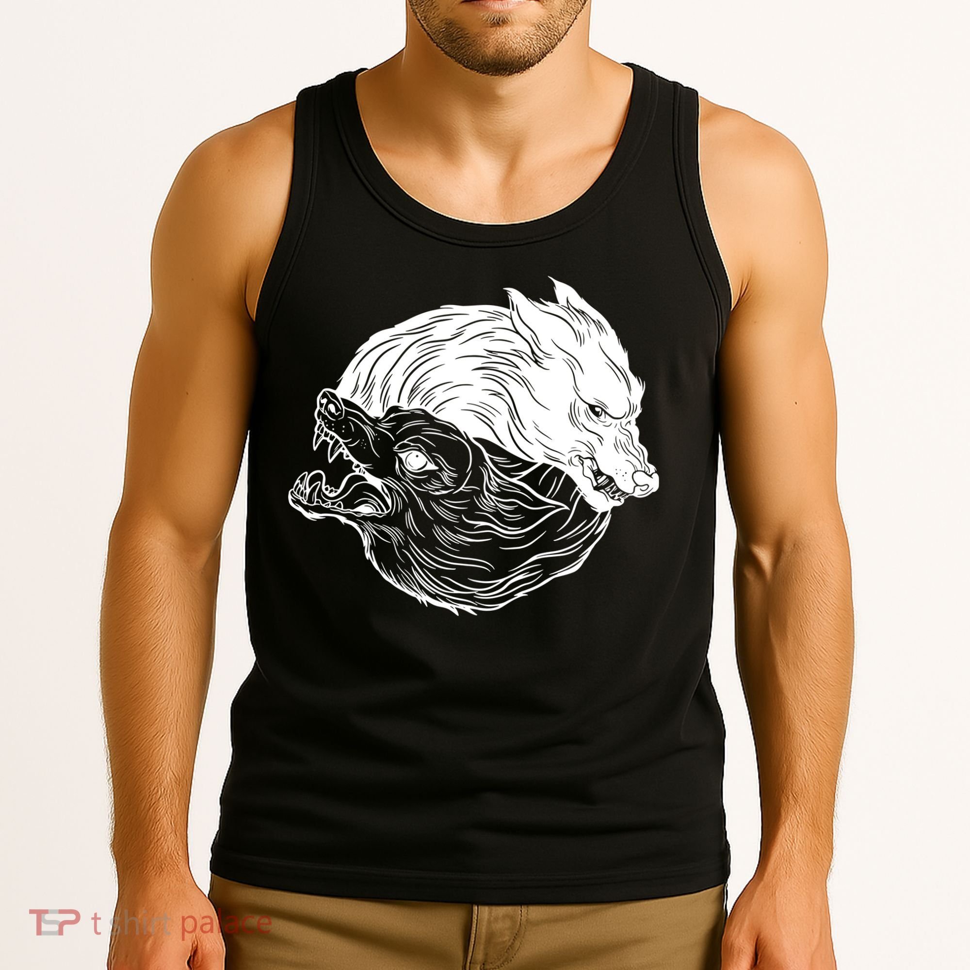 Ying Yang Wolves Tank Top