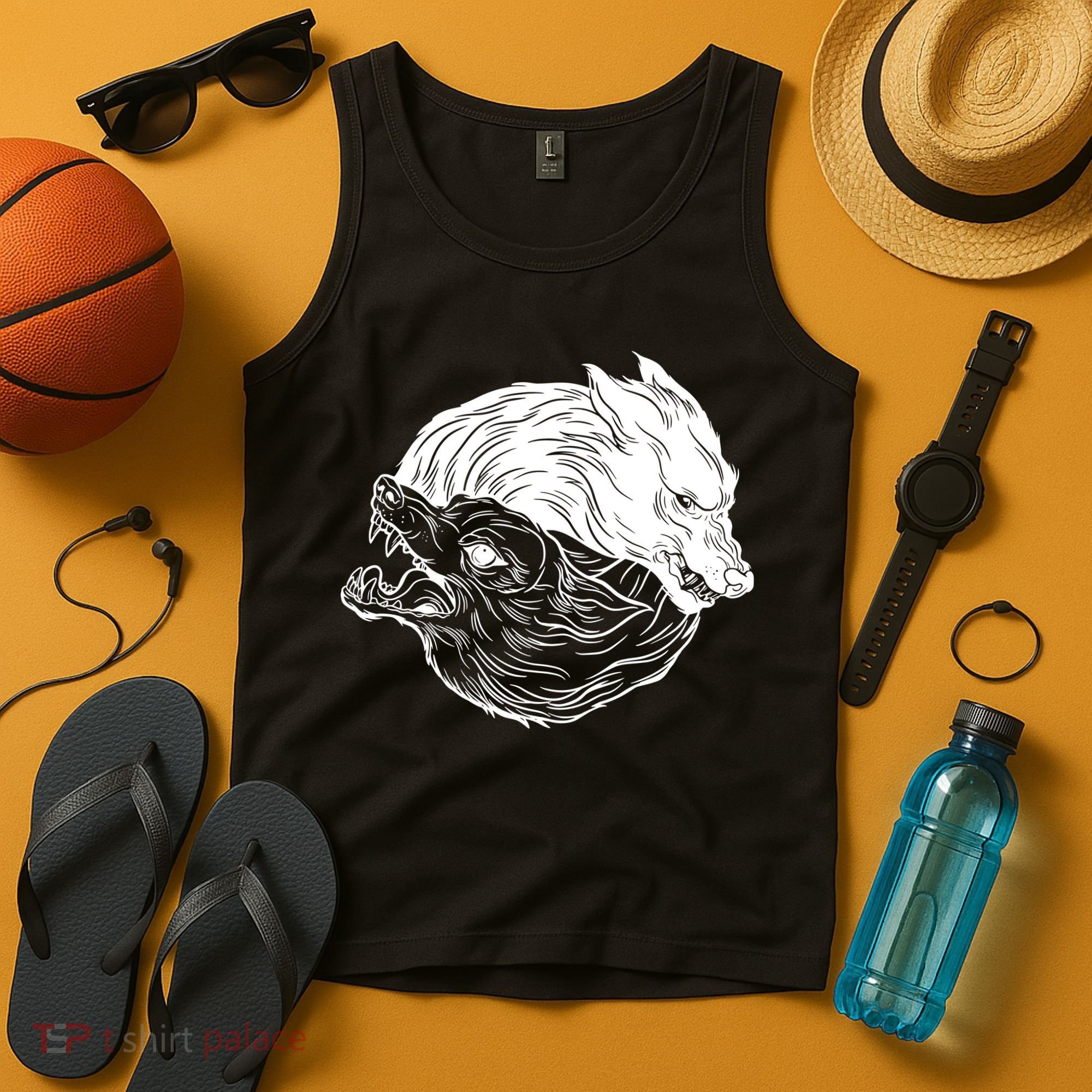 Ying Yang Wolves Tank Top