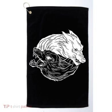 Ying Yang Wolves Golf Towel