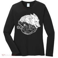 Ying Yang Wolves Women's Long Sleeve Shirt thumb 0