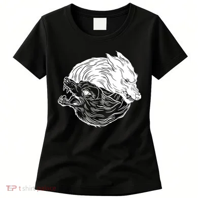 Ying Yang Wolves Women's T-Shirt